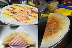 Bánh crepe đồ ăn đường phố và là món ăn Thái Lan không nên bỏ qua