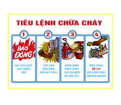 Bảng tiêu lệnh PCCC mica