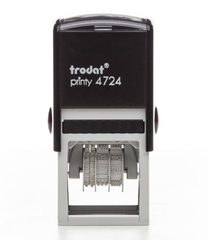 Dấu Trodat 4724 (text 40 x 40 mm, date 3 mm) - Dấu lật tự động có nội dung ngày và chữ