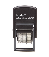 Dấu Trodat 4850 (text 25 x 5 mm, date 3,8 mm) - Dấu lật tự động có nội dung ngày và chữ