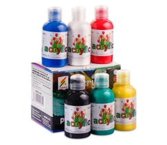 Hộp 6 chai màu vẽ Colormate Acrylic 6B