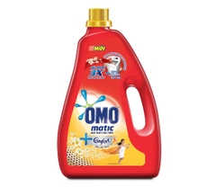 Nước giặt Omo Matic Cửa trên hương Comfort Tinh dầu thơm chai 3,8kg