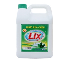 Nước rửa chén Lix Vitamin E hương Trà Xanh can 4kg