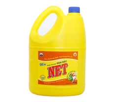 Nước rửa chén NET Sạch Vitamin E hương Trà xanh can 4kg