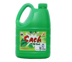 Nước rửa chén Net Sạch Vitamin E hương Trà xanh can 1,5kg