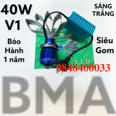 Đèn Pha Led H4 Bi Cầu V1 BMA sáng gấp 10 lần bóng thường.bảo hành 1 năm sử dụng.Cực Chất.H4 Vs mazda(xem video bên dưới)