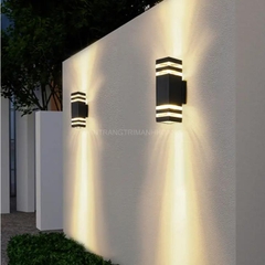 Đèn hắt tường 2 đầu kẻ vuông