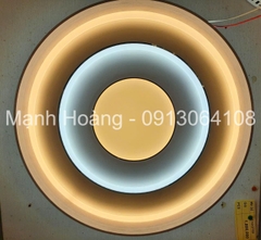 Đèn ốp trần tròn viền nhôm