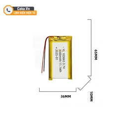 Pin Polymer Lithium 103665 3000mAh 3.7V