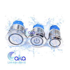 Nút nhấn nhả kim loại 12mm có đèn báo