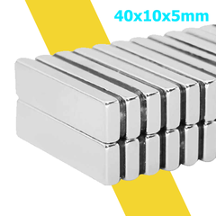 Nam châm đất hiếm 40x10x5mm hình chữ nhật – Neodymium siêu mạnh