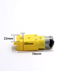 Động cơ giảm tốc vàng 1 trục 3V-9V tỉ lệ 1:20