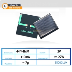 Tấm Pin Năng Lượng Mặt Trời Mini – 1V 2V 3V 5V 6V Cho DIY, Học Tập Và Thí Nghiệm