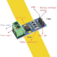 Cảm Biến Dòng Điện ACS712 Hall – Dải 5A, 10A, 20A