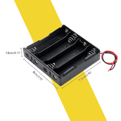 Đế Pin 18650 1/2/3/4 Pin Ra Dây Nối Tiếp