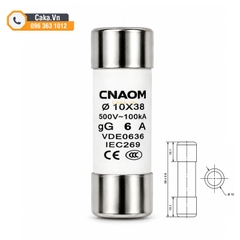 Cầu chì sứ 6A 10x38mm 500V R015