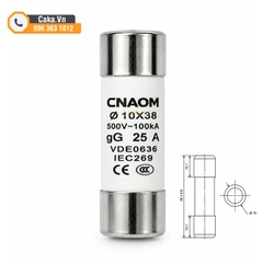 Cầu chì sứ 25A 10x38mm 500V R015