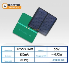 Tấm Pin Năng Lượng Mặt Trời Mini – 1V 2V 3V 5V 6V Cho DIY, Học Tập Và Thí Nghiệm
