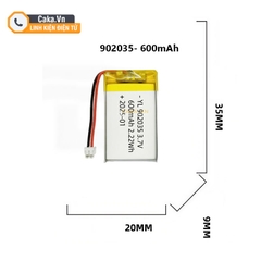 Pin Polymer Lithium 902035 600mAh 3.7V