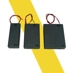 Hộp Đế Pin AAA 1/2/3/4 Pin Có nắp và công tắc on/off