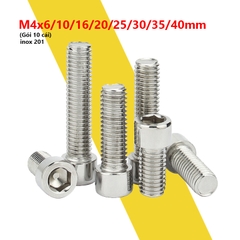 Bluong ốc lục giác đầu trụ M4x6/10/16/20/25/30/40mm