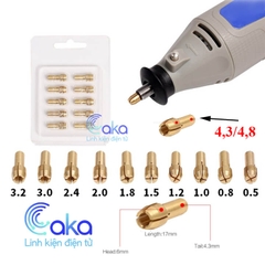 Bộ 10 đầu kẹp mũi khoan mini