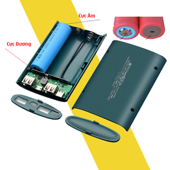 Box sạc pin dự phòng 3 Cell Pin 18650