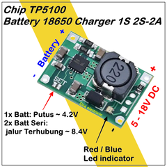 TP5100 Mạch sạc pin lithium 2A 4.2V 8.4V