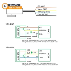 Cảm biến mực chất lỏng không tiếp xúc Y26 PNP 5-12V