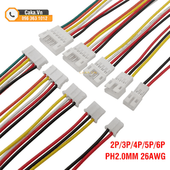 Cặp Dây Bus PH2.0 Dài 20cm Đầu Đực Cái 2P–6P