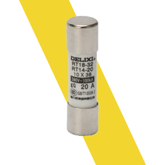 Delixi cầu chì sứ 10x38 RT14 RT18 2A 4A 6A 10A 16A 20A 32A 500V