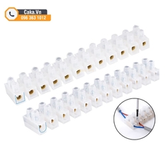 Cầu Nối Dây Điện 12P Màu Trắng 10A 15A 20A 30A 60A 380V Cách Điện Tốt