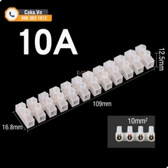 Cầu Nối Dây Điện 12P Màu Trắng 10A 15A 20A 30A 60A 380V Cách Điện Tốt
