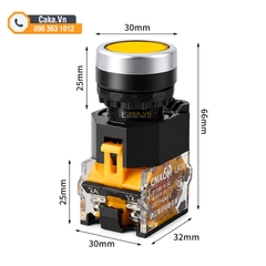 Nút Nhấn Giữ LA38-11T Phi 22mm 10A Màu Vàng