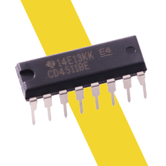 IC CD4511 bộ giải mã số BCD hiển thị trên led 7 đoạn