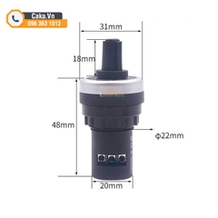 Chiết áp LA42DWQ-22 - Núm vặn điều chỉnh tốc độ, biến tần, giá trị 1K 2K 5K 10K