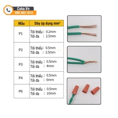 Gói 50 Chụp Cút Nối Dây Điện Nhanh 0.2-10mm² – Chụp Nối Dây Xoắn Tiện Lắp