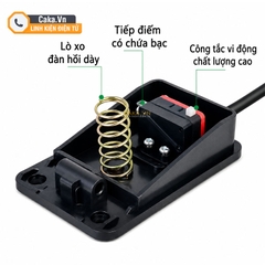Công Tắc Bàn Đạp Chân FS-01 10A 12-380V AC/DC Dây 2 Mét