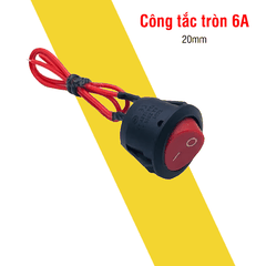 Công Tắc On/Off có dây nối Công tắc bập bênh tròn 2 vị trí