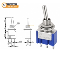 Công Tắc Gạt MTS-102 3 Chân 2 Vị Trí 6A 125V