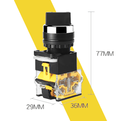 LA38-11 Công tắc xoay 2 vị trí 1NO 1NC 10A 440V