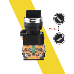 LA38-11 Công tắc xoay 2 vị trí 1NO 1NC 10A 440V