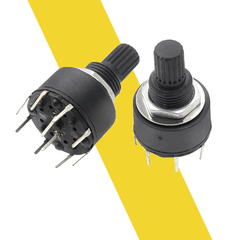 Công Tắc Xoay RS16 1 Cực 5/6/8 Vị Trí 16mm