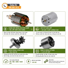 Động cơ giảm tốc DC GA25-370 12V 280RPM