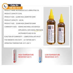 Dầu Bôi Trơn 30ml 50ml Cho Thiết Bị Gia Dụng Cơ Khí Và Quạt Điện