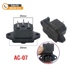 Đầu Cắm Sạc Điện Xe Đạp Điện Phích Cắm Nguồn 3 Chân