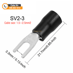Đầu cos chữ Y SV2-3 phủ nhựa cách điện