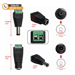 Đầu Nối Nguồn DC Cái 5.5×2.1mm Không Cần Hàn