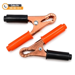 Kẹp Bình Ắc Quy 50A Mạ Đồng Đỏ Đen - Kẹp Cá Sấu 80mm