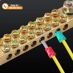 Đầu Cos DBV1.25-10, DBV2-10 Cos Pin Cách Điện, Cos Dẹt Bọc Nhựa PVC, Nối Dây Điện